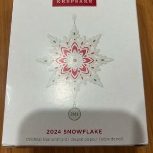 2024 Hallmark Keepsake Ornament Snowflake Christmas Porcelain NIB Brand New!